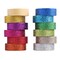 DIY Glitter Washi Tape Set 12 Rolls Colored Masking Tape Sparkle Decorative Tape for Art Scrapbooking Decor and Crafts (Dark)